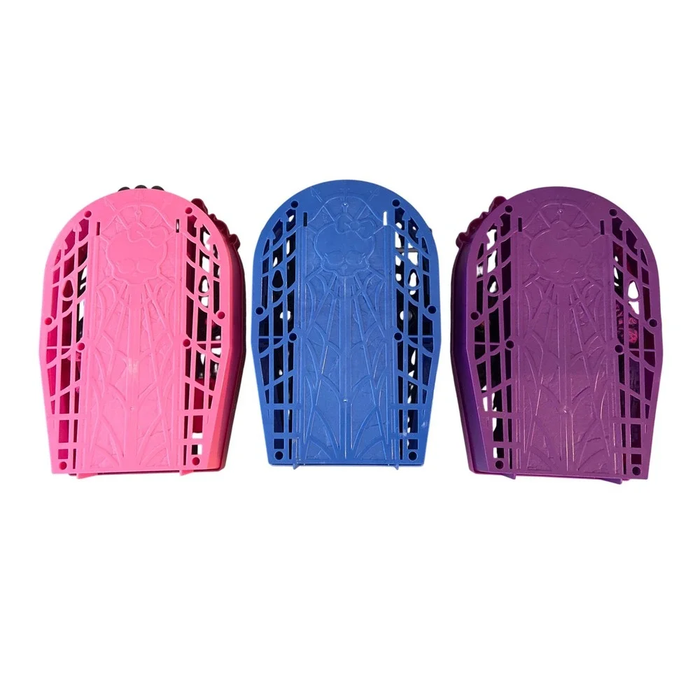 Monster High Skulltimate Secrets Coffin Locker Lot Pink Purple Blue 3pc Set